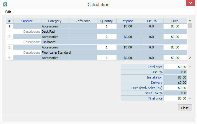 A Calculation Calculation